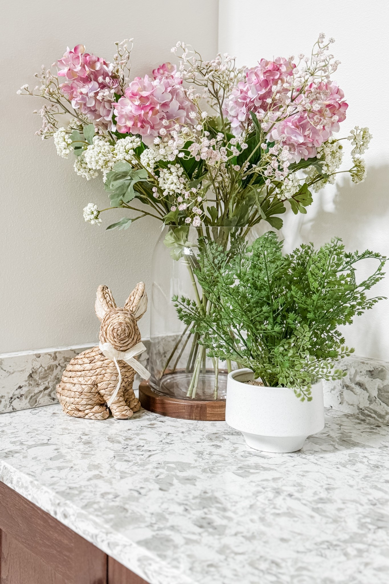 A little #LTKSpring Decor vignette for 2025 — I’m crazy about this vase and I was able to snag the very last large sized one at my local Target! 

#LTKHome #LTKSeasonal