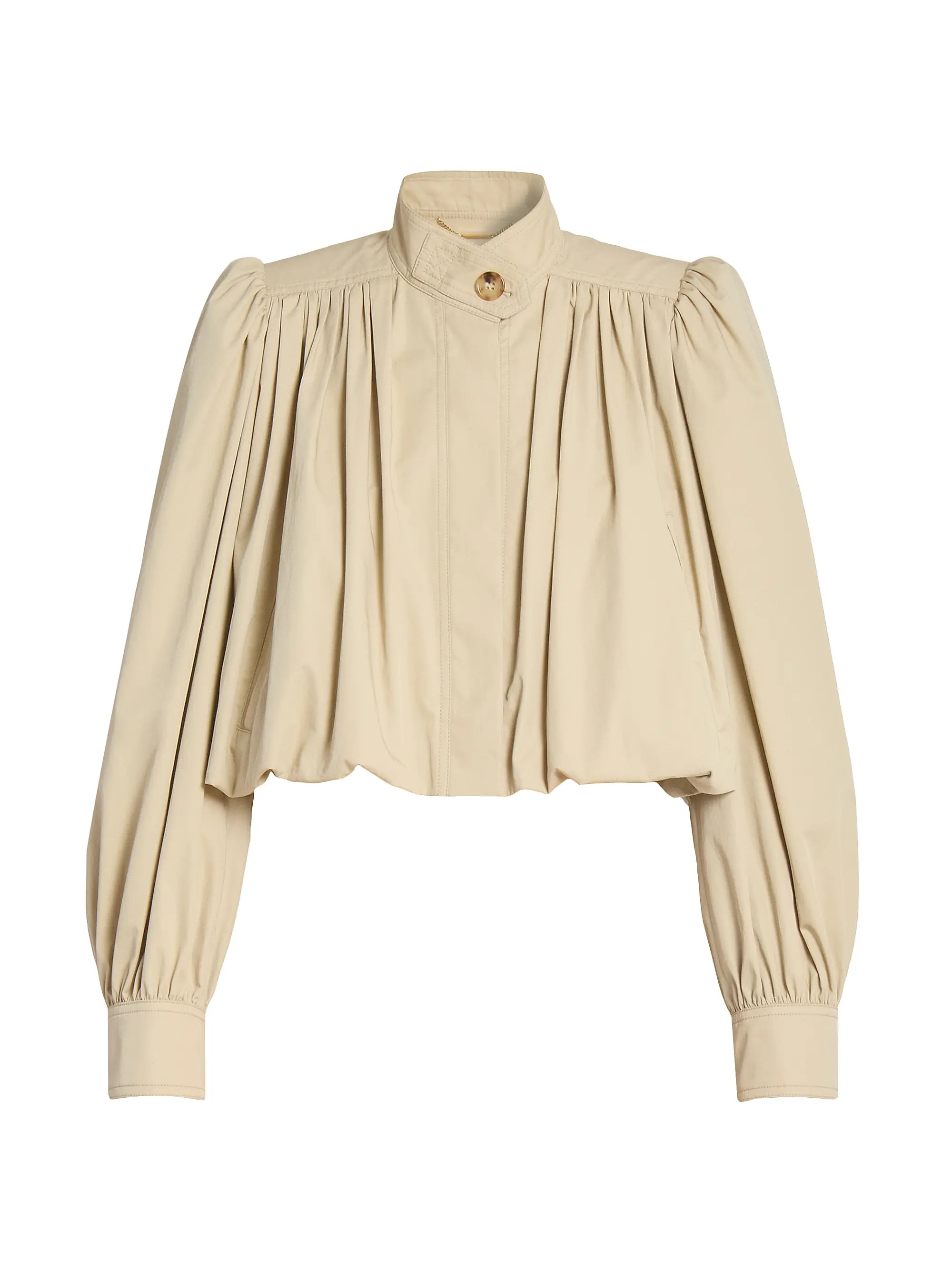 Short Cotton Trench Jacket | Saks Fifth Avenue