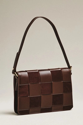 Faux-Suede Woven Shoulder Bag | Anthropologie (US)