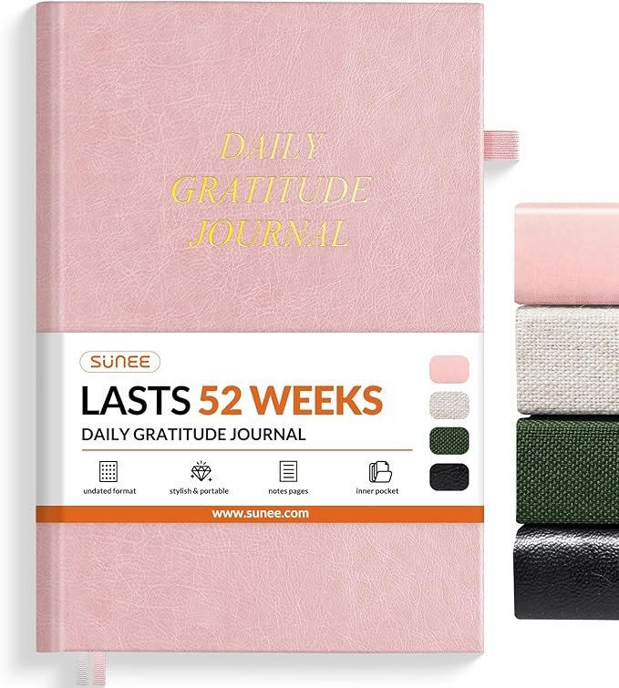SUNEE Daily Gratitude Journal – 52 Weeks Simple 5 Minute Journal for Daily Reflection, Build Po... | Amazon (US)