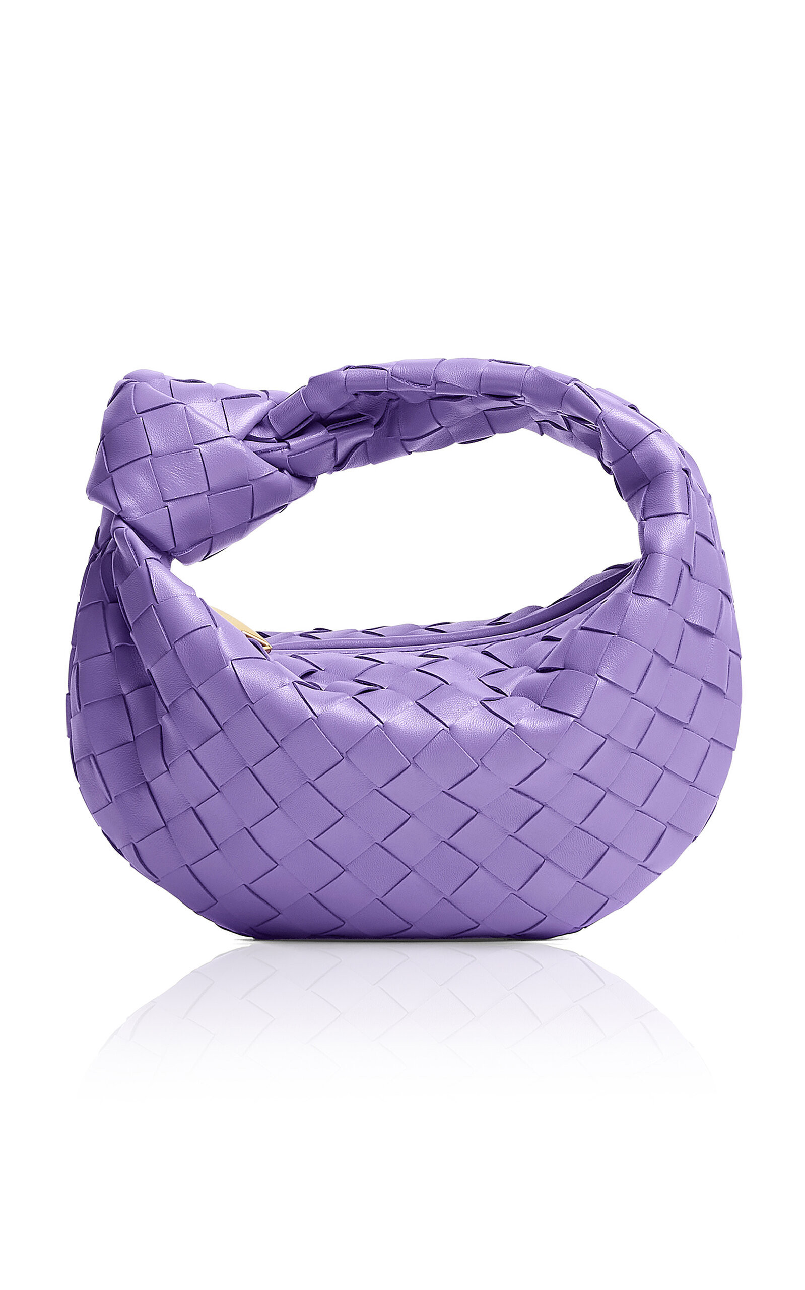 Bottega Veneta - The Mini Jodie Leather Bag - Purple - OS - Moda Operandi | Moda Operandi (Global)