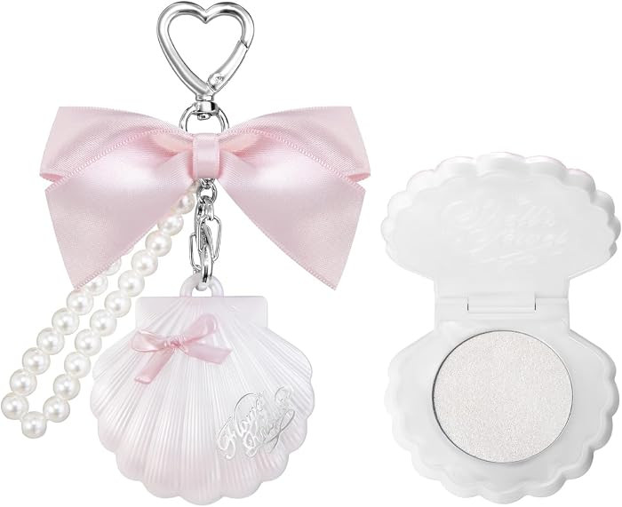 Flower Knows Shell's Jewel Highlighter Balm,Cute Bag Charms Keychain Purse,Glitter Pearly Highlig... | Amazon (US)