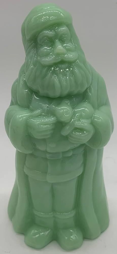 Santa Claus Glass Figurine - Made in USA (8", Jade) | Amazon (US)