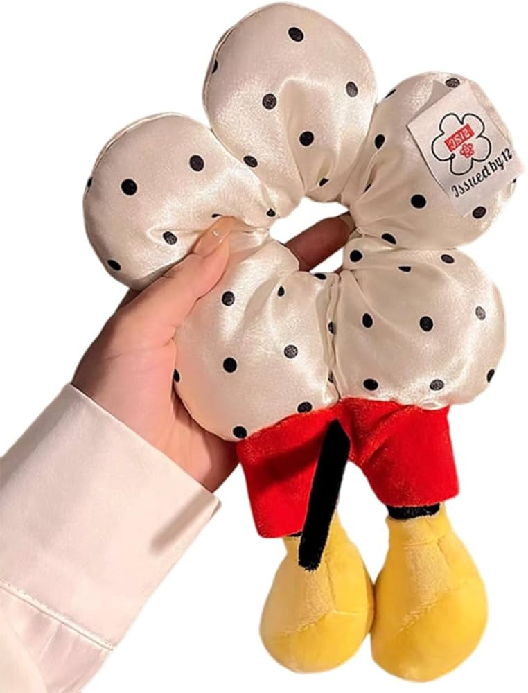 Large Satin Scrunchies,Cute Oversized Flower Hair Bands for Girls Women,Creative Hair Ties Ponyta... | Amazon (US)