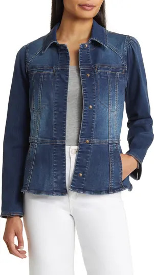 Peplum Denim Jacket | Nordstrom