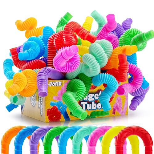 JOYIN 36 Pack Pop Tubes, Sensory Toys (Large) Fidget Toys Party Favors - 9 Colors, Creativity Learning & Fun for Toddler Kids - Perfect for Party, Goodie Bags Stuffers, Classroom School Reward | Amazon (US)
