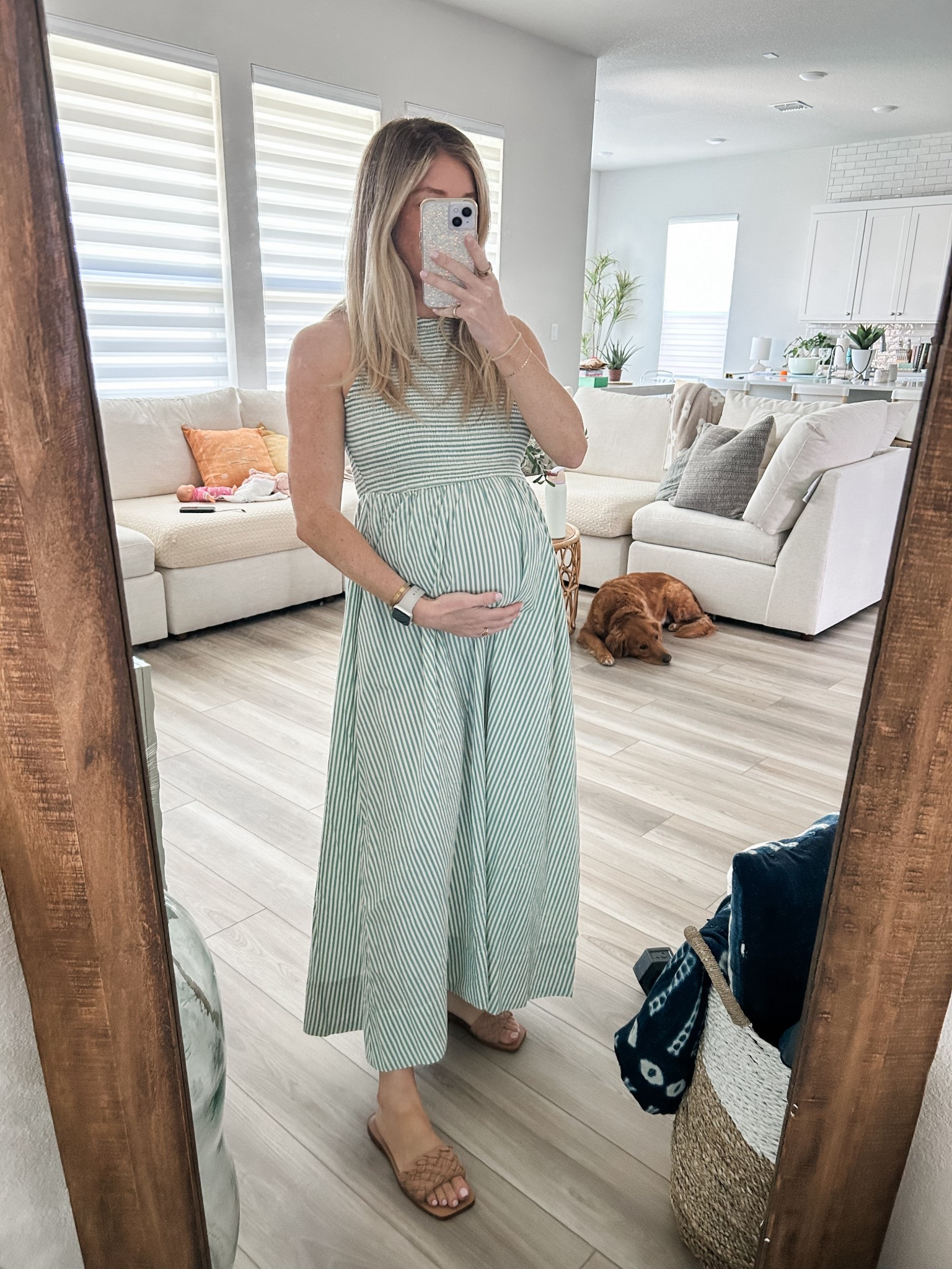 bump friendly dress - size small. could’ve done xs. 

#LTKStyleTip #LTKBump #LTKFindsUnder100