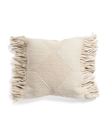 Made In India 20x20 Textured Woven Pillow | TJ Maxx