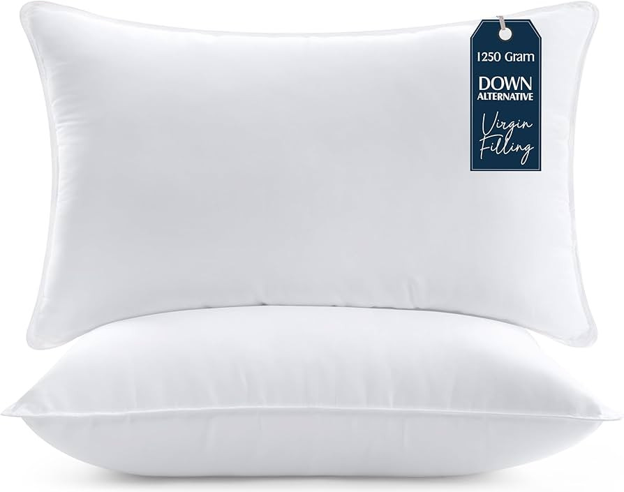 Utopia Bedding Bed Pillows for Sleeping (White), King Size, Set of 2, Hotel Pillow, Cooling Pillo... | Amazon (US)