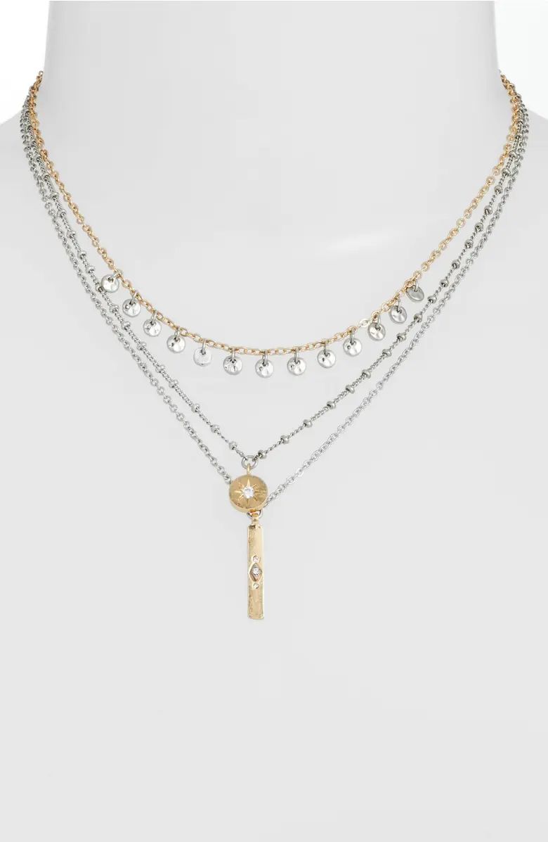 Treasure & Bond Three-Layer Pendant Necklace | Nordstrom