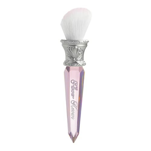 Flower Knows Shell's Jewel Angled Blush Brush,Soft Powder Blush Brush For Cheeks,Face Makeup Brush For A Sculpted Look,Lightweihgt,Vegan & Cruelty-Free(Crystal Pink) | Amazon (US)