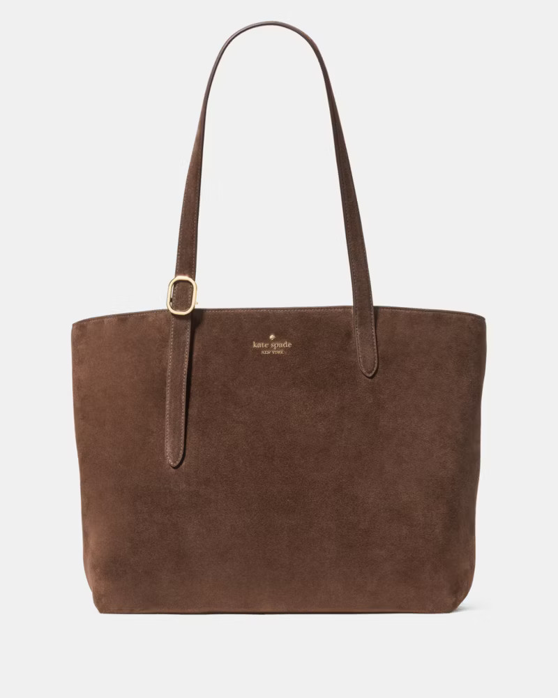 454 Suede Large Tote | Kate Spade Outlet
