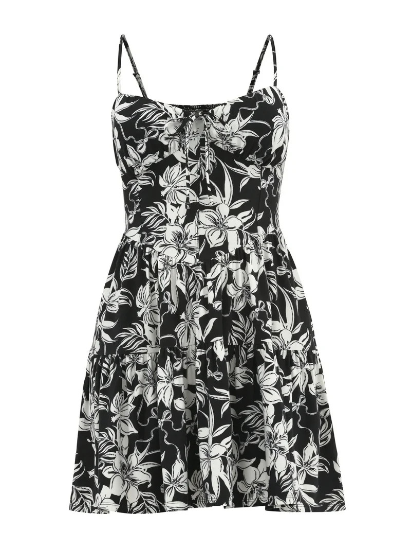 No Boundaries Sweetheart Corset Mini Dress, Women's | Walmart (US)