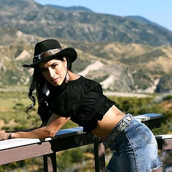 Gossifan Classic Womens Western Cowboy Cowgirl Hats with Wide Belt | Amazon (US)