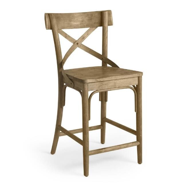 Distressed Wood Bistro Counter Stool | World Market