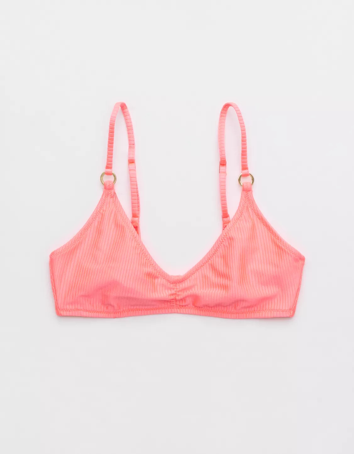 Aerie Beach Babe Shine Rib Voop Bikini Top | Aerie