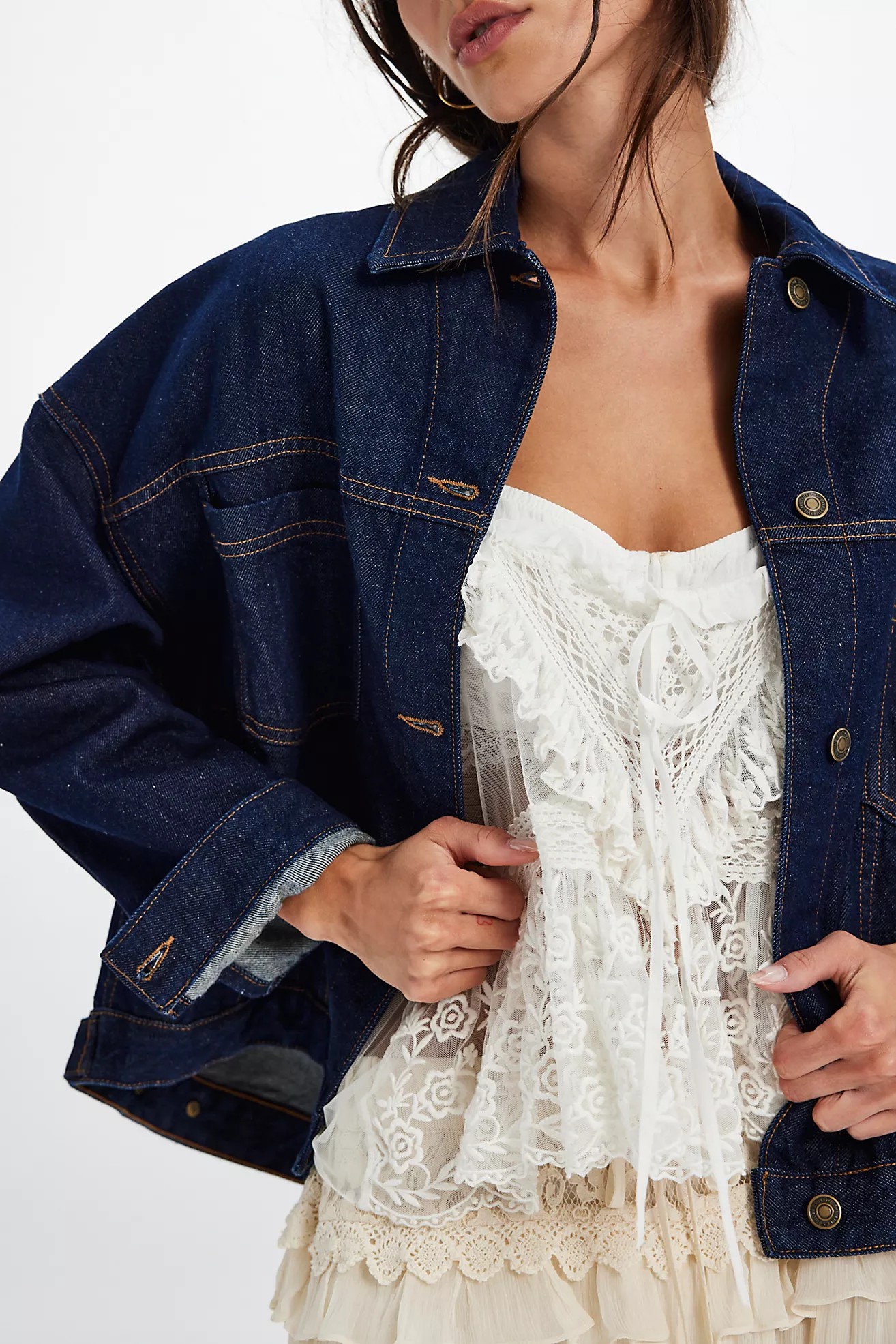 We The Free Opal Swing Denim Jacket | Free People (Global - UK&FR Excluded)