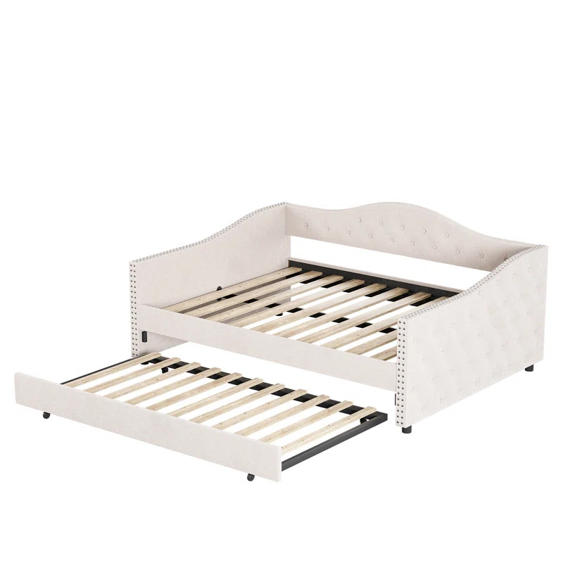 Kaevion Upholstered Daybed with Trundle | Wayfair North America