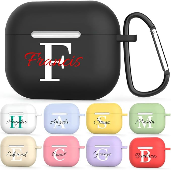 Custom Personalized Name for AirPods 4 Case(2024),Customized Text for AirPod 4th Generation Cases... | Amazon (US)