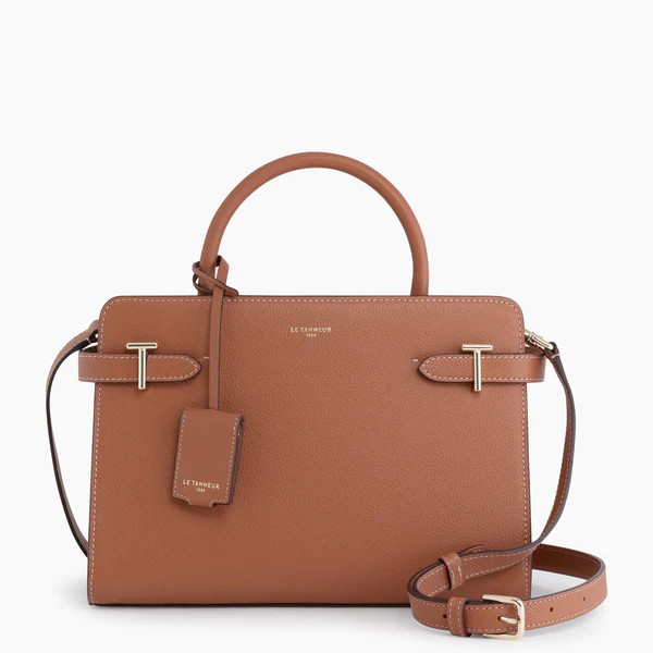 Sac à main moyen modèle Emilie en cuir grainé | Le Tanneur