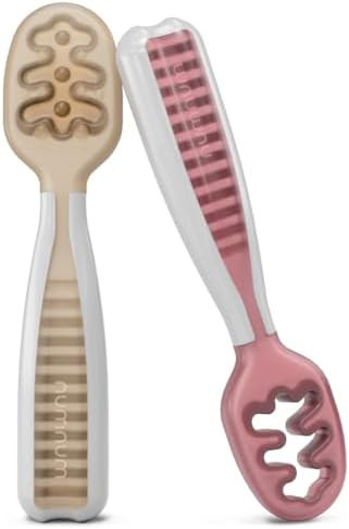 NumNum Baby Spoons Set, Baby Essentials Pre-Spoon GOOtensils for 6+ Months, First Stage Self-Feed... | Amazon (US)