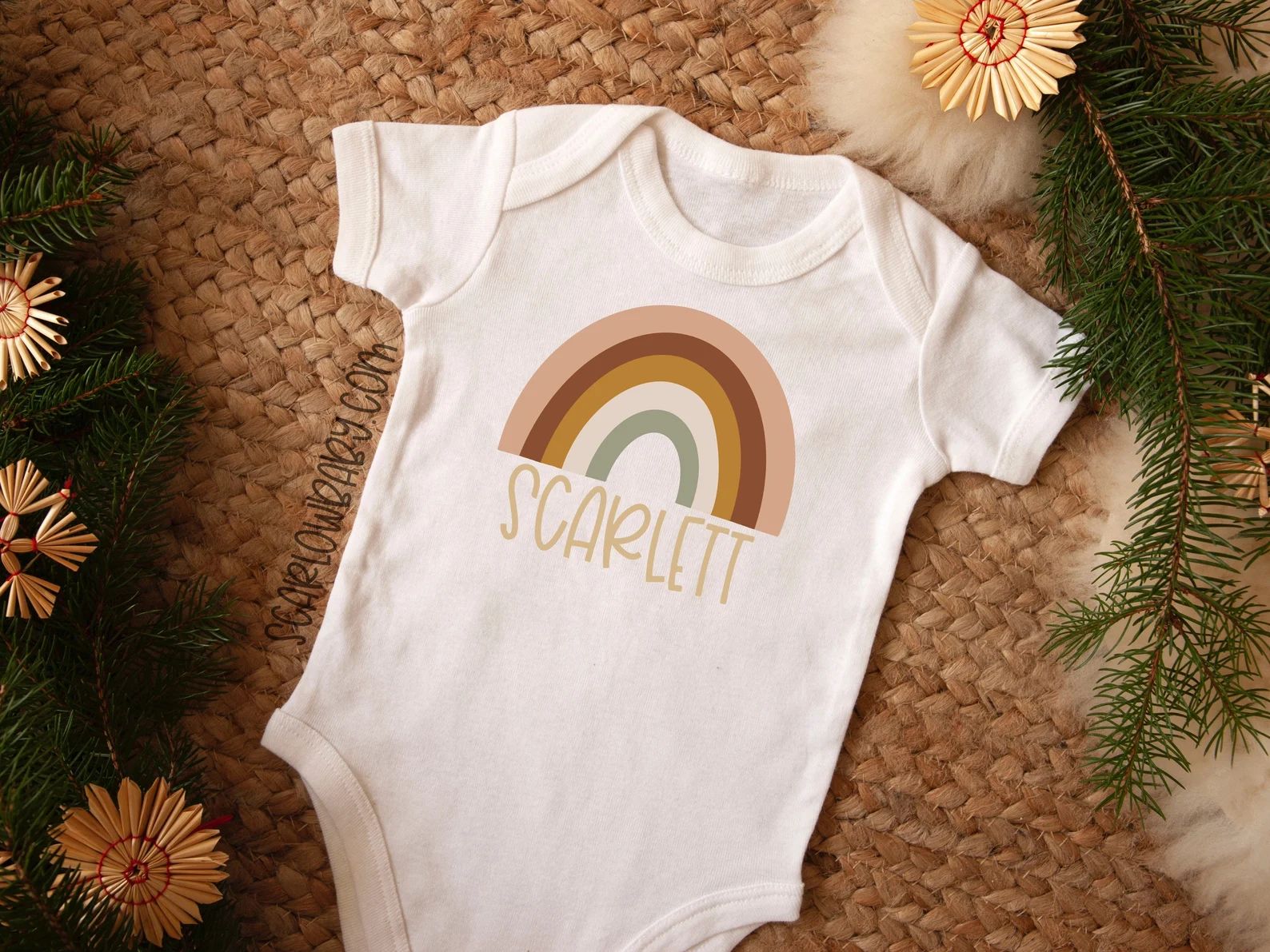Boho Personalized Baby Onesie® and Toddler Shirt Boho Rainbow | Etsy | Etsy (US)