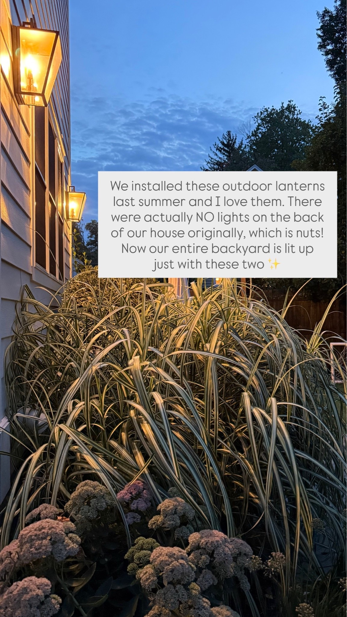 We installed these outdoor lanterns last summer and I love them. There were actually NO lights on the back of our house originally, which is nuts! Now our entire backyard is lit up just with these two ✨

Outdoor lighting, backyard indoor, pottery barn, outdoor design, fall entertaining

#LTKSaleAlert #LTKHome #LTKSeasonal