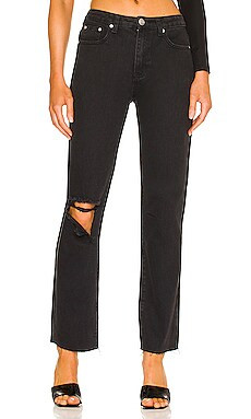 superdown Dylan Distressed Denim Jean in Washed Black from Revolve.com | Revolve Clothing (Global)