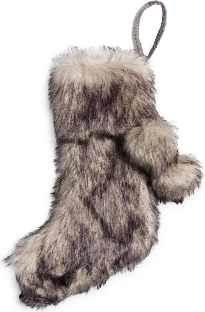Nordstrom Serene Faux Fur Christmas Stocking | Nordstrom | Nordstrom