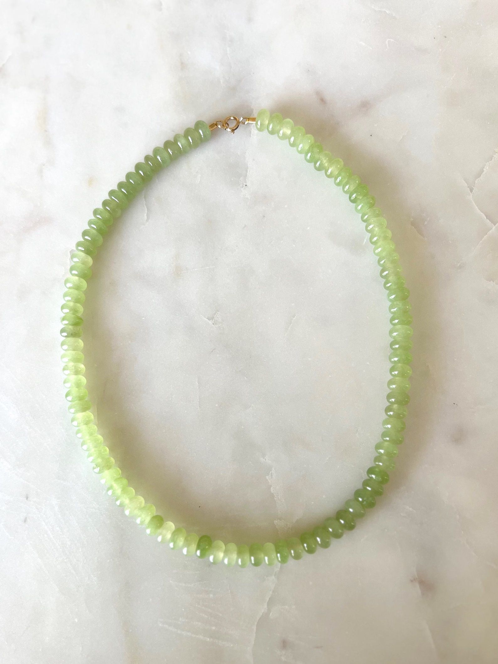 Chartreuse Gemstone Necklace | Etsy (US)