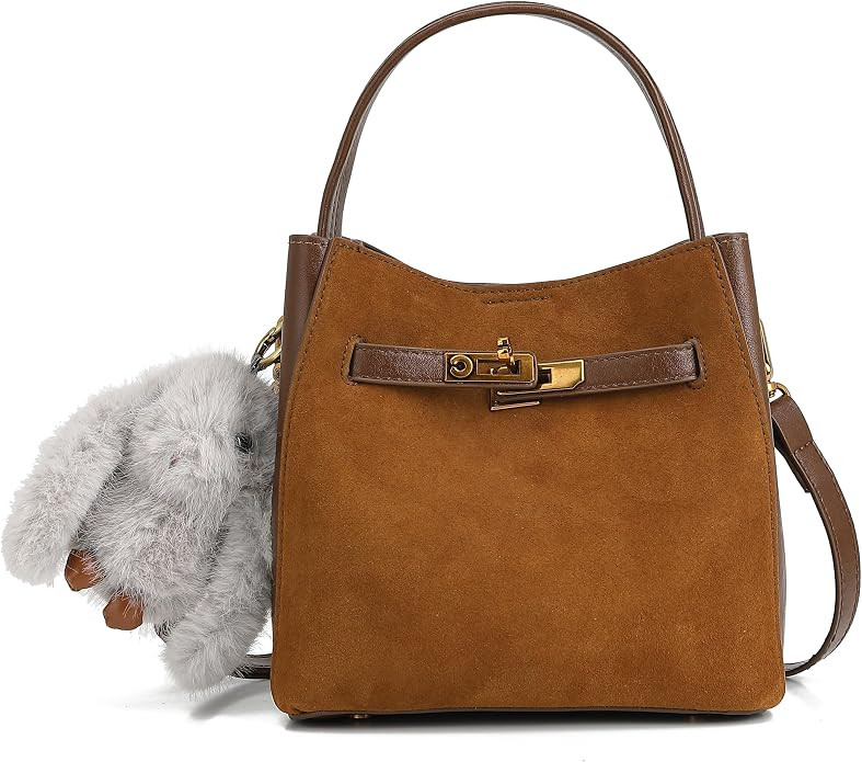 Ladies' wallet, light luxury bucket bag, lychee patterned handbag, high-end sense, one shoulder v... | Amazon (US)