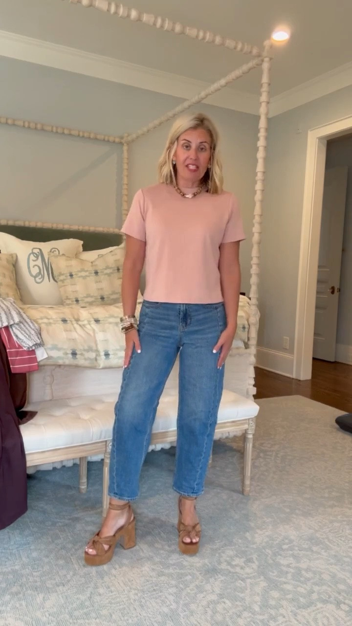 My very favorite barrel jeans are back at Old Navy!! I’m in small petite tee, 0 regular jeans and 8 heels. 

*code mixandmatch for 25% off Erin McDermott

#LTKOver40 #LTKSeasonal #LTKPetite