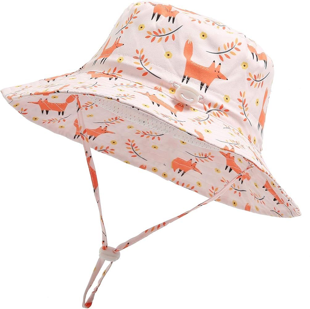 Jastore Baby Boys Girls Bucket Hat Sun Hats Breathable Summer Play Hat | Amazon (US)
