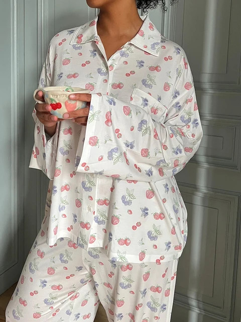 Women s Floral Print Pajama Set with Short Sleeve Top and Capri Pants - Comfortable Loungewear fo... | AliExpress (US)