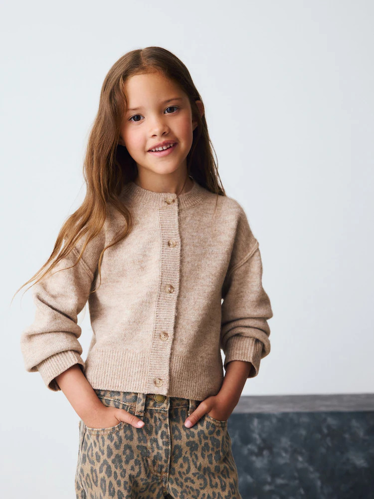 Oatmeal Button Up Cardigan (3-16yrs) | Next US