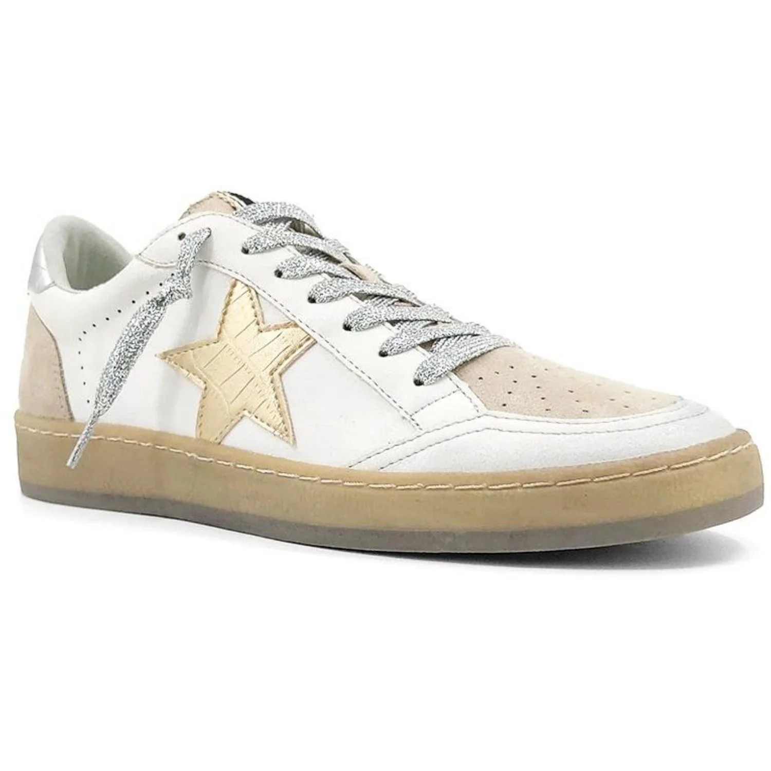 Shu Shop Womens Rosalia Lace Up Star Fashion Sneakers (8) | Walmart (US)