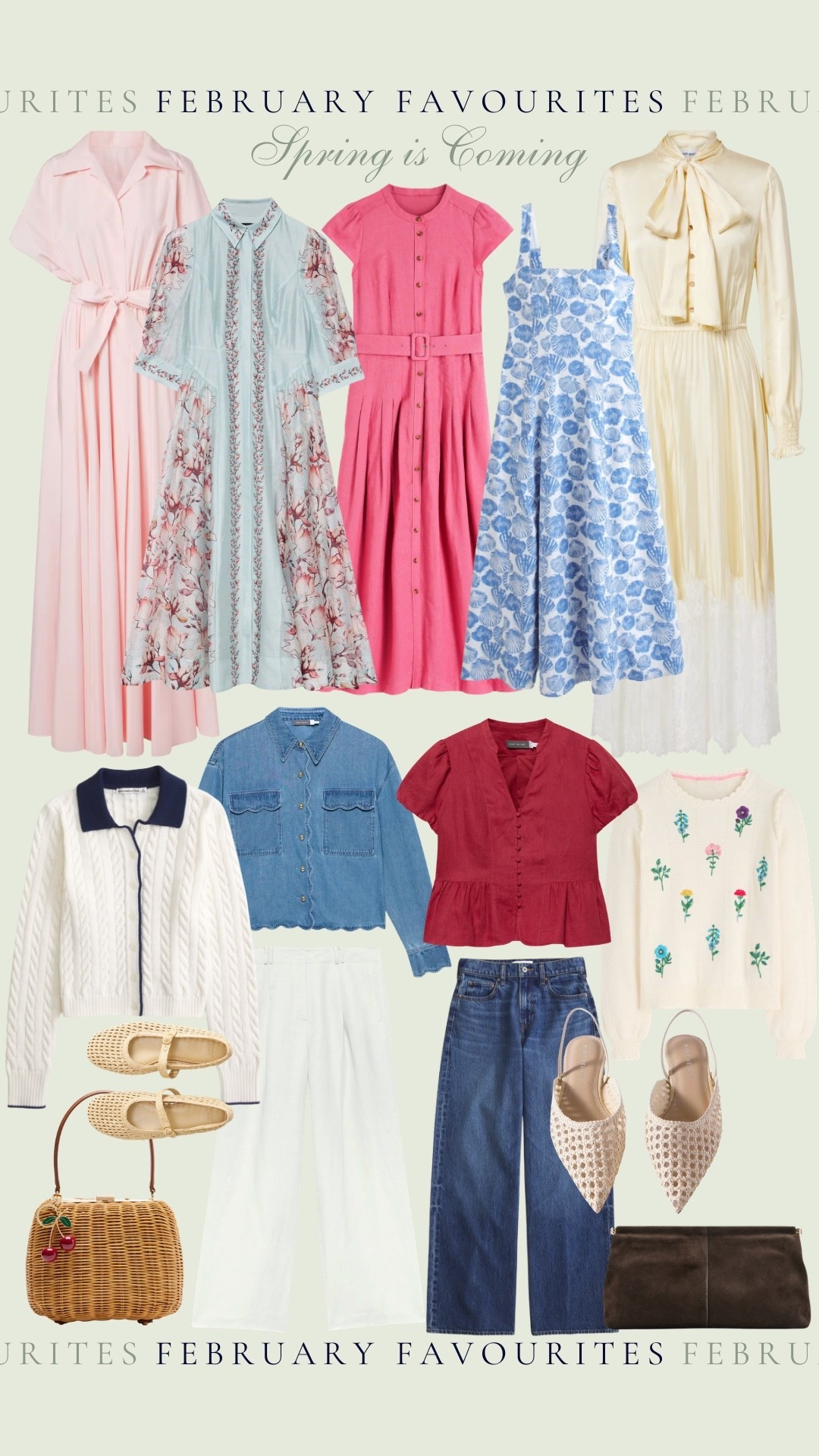 Spring is coming 🌷✨

and so is your new wardrobe! Here are my favourite new in pieces from my top brands including @Mint Velvet ,  @abercrombie , Mytheresa & Boden 🤍 

Be quick because these pieces will sell out! 