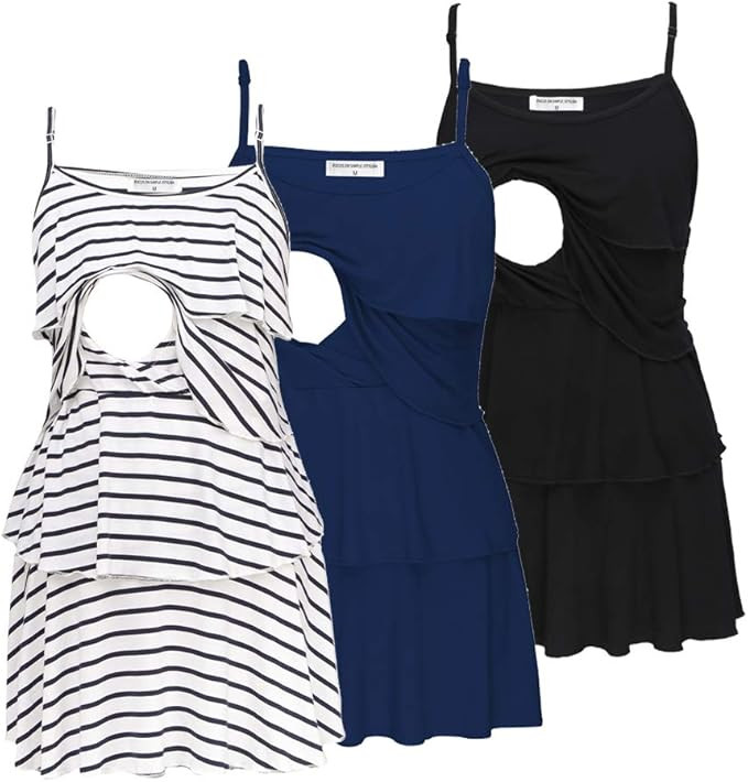 YIWOZA Women's Nursing Tank Top Cami Breastfeeding Shirt | Amazon (US)