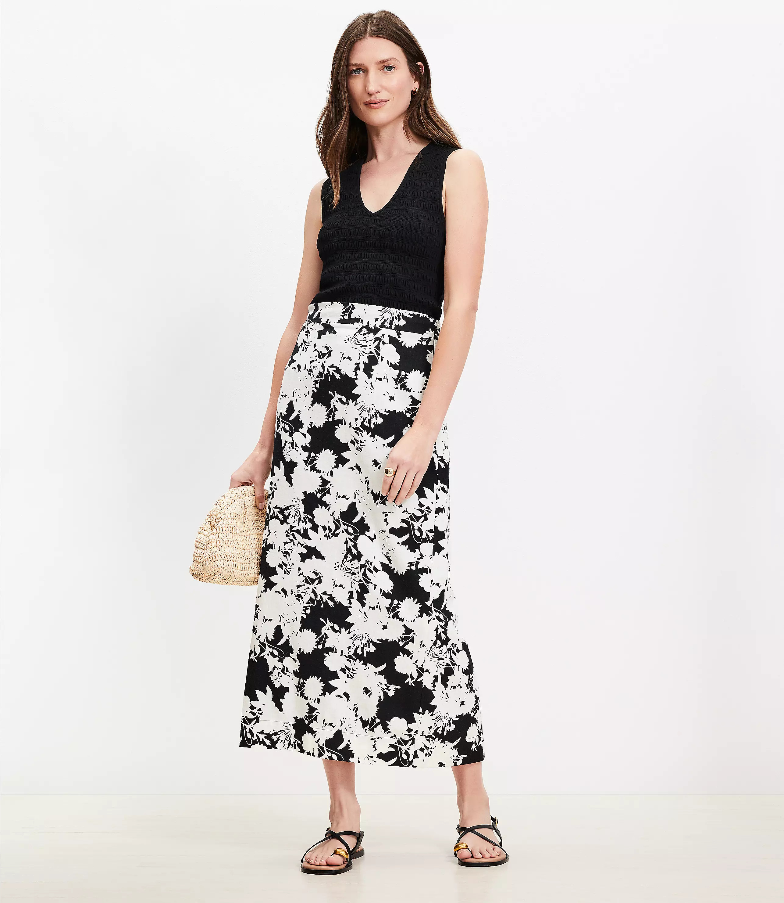 Smocked Modern Tank Top | LOFT