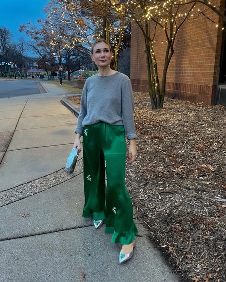 These pants from Doen are so so fun! This green pair is unfortunately sold out, but there is a butter yellow version available for spring and they’re so pretty! I’m tempted...

#LTKover40 #LTKSeasonal