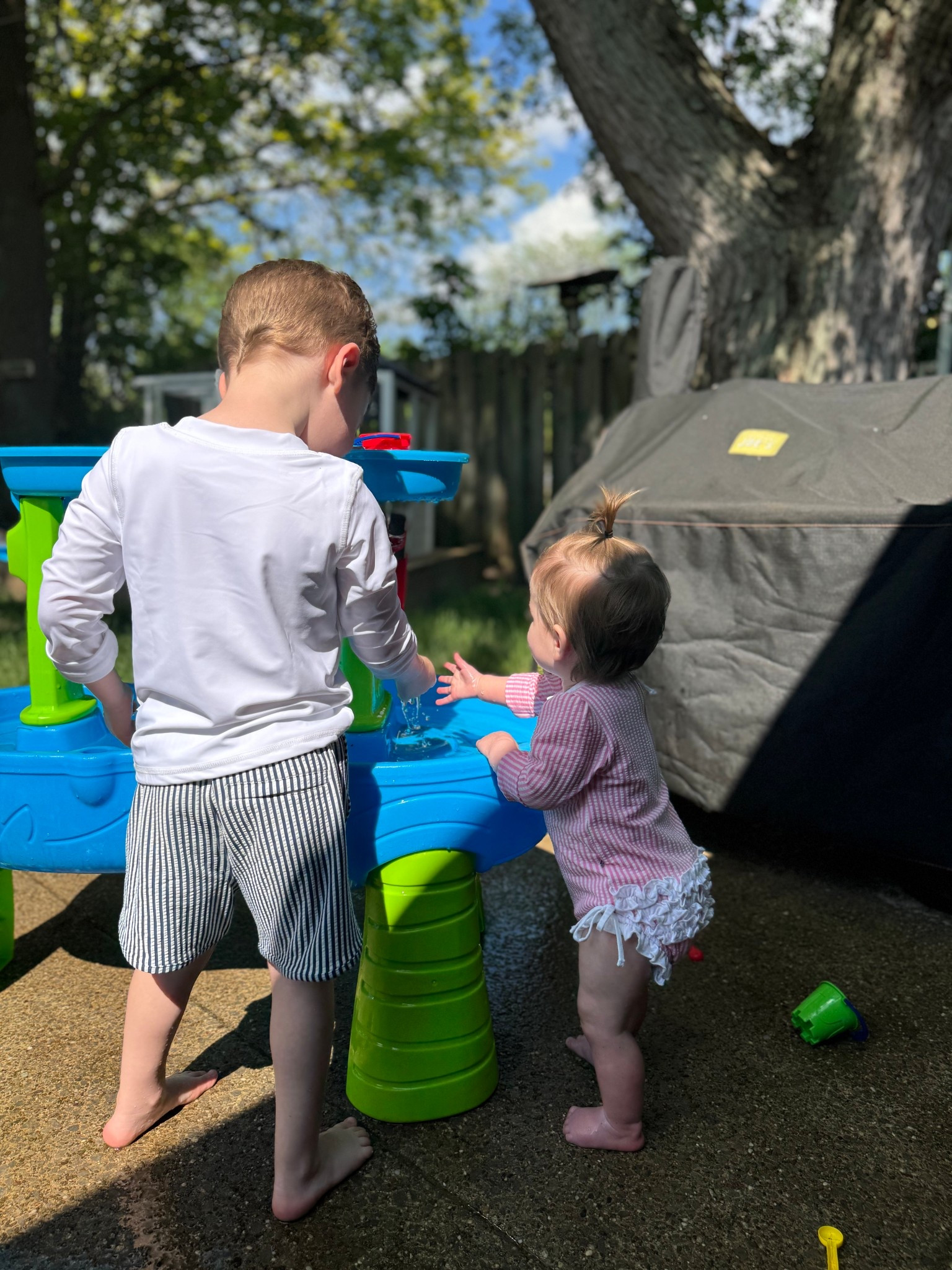 Linking their swimsuits and the water table 🤍🫶🏼 perfect for toddlers! Evie is getting the unicorn version for her birthday 🥹💜

Water table, Caden lane, striped swimsuit, toddler swimsuits, baby swim 

#LTKSeasonal #LTKKids #LTKFindsUnder100