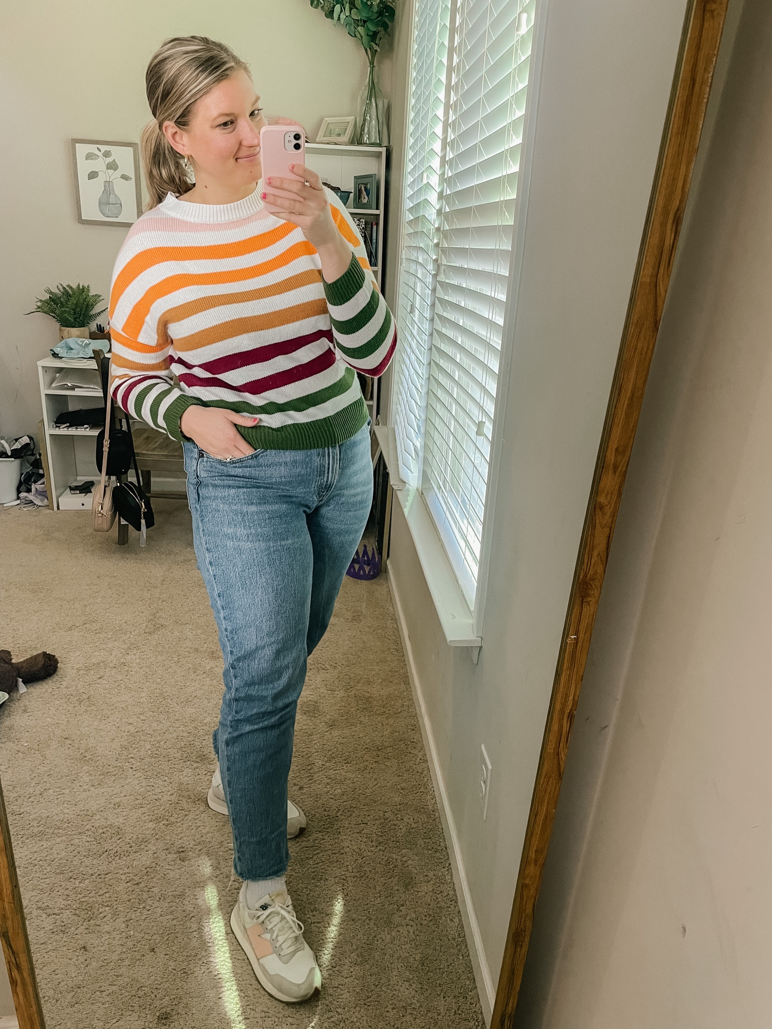 Amazon sweater. Jeans. New balance sneakers  

#LTKunder50 #LTKSeasonal #LTKstyletip