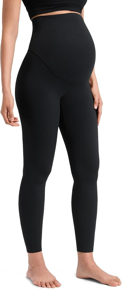 CRZ YOGA Maternity No Front Seam Legging 25" | Amazon (US)