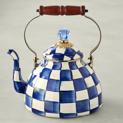 MacKenzie-Childs Royal Check Tea Kettle, 3-Qt. | Williams-Sonoma