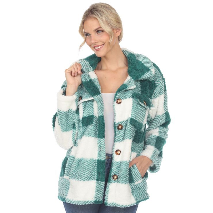 White Mark  Women's Plaid Shacket | Target