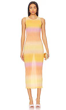Lovers and Friends Giada Sheer Midi Dress from Revolve.com | Revolve Clothing (Global)