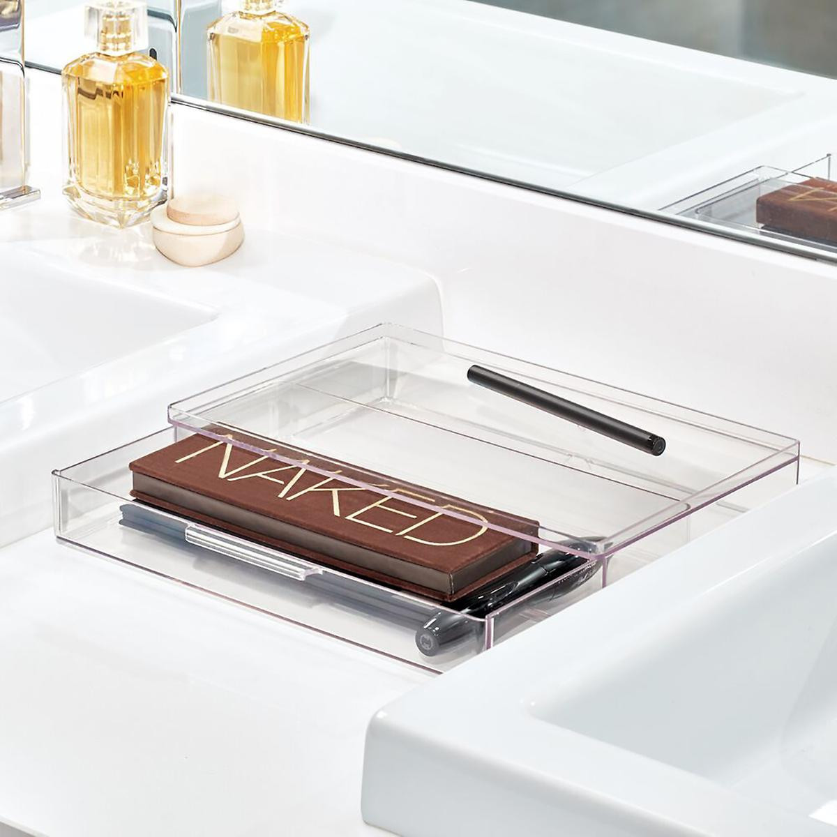 THE HOME EDIT T.H.E. Large Shallow Drawer Clear | The Container Store