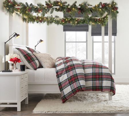 Christmas bedroom decor, holiday bedding, holiday home decor, Christmas bedding from Pottery Barn! Pottery barn holiday collection 

#LTKCyberWeek #LTKhome #LTKHoliday
