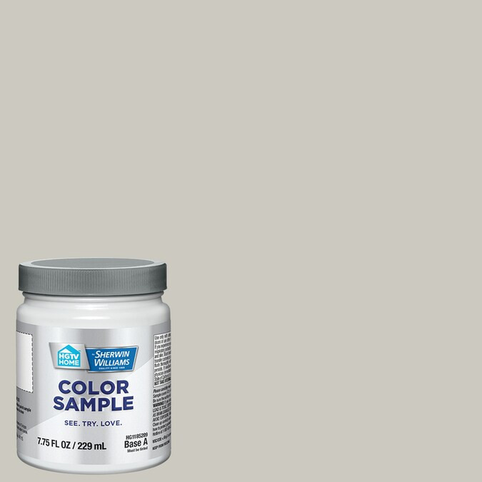 HGTV HOME by Sherwin-Williams Repose Gray Interior Paint Sample (Half Pint) Lowes.com | Lowe's