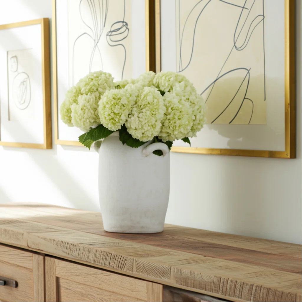 Hooge Rustic Charm Table Vase For Home Decor - Tall Vase With Textured Vessel Silhouette - Elegan... | Wayfair North America